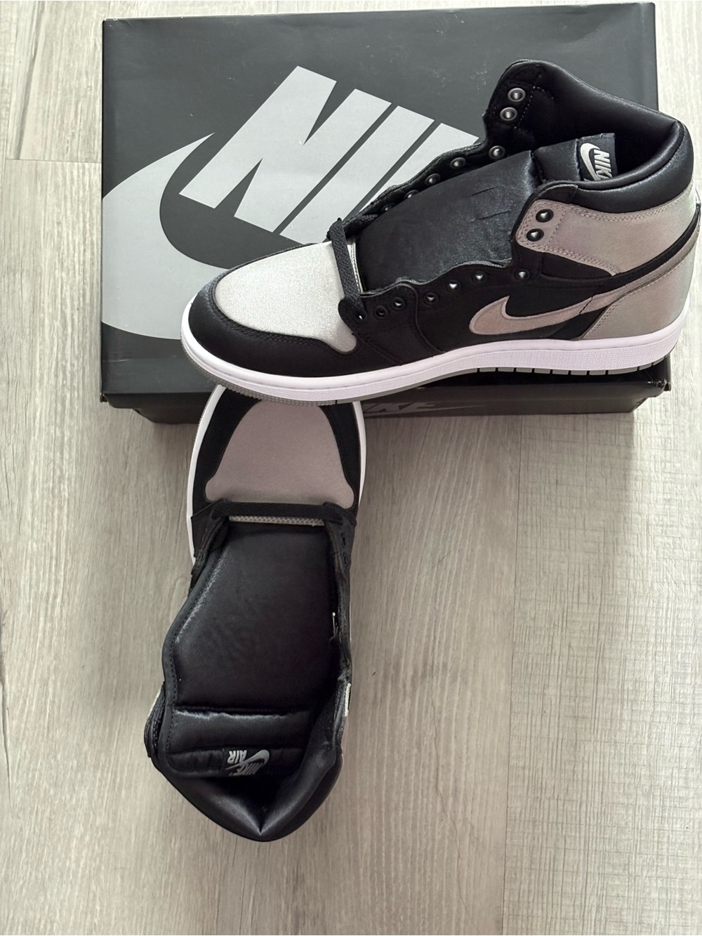 Nike Men’s Air High-Top Sneakers — Black & Gray BNWT size 9